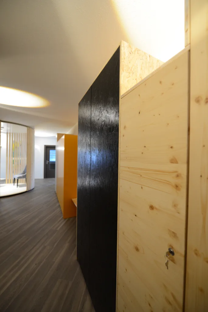 Wooden wall cladding