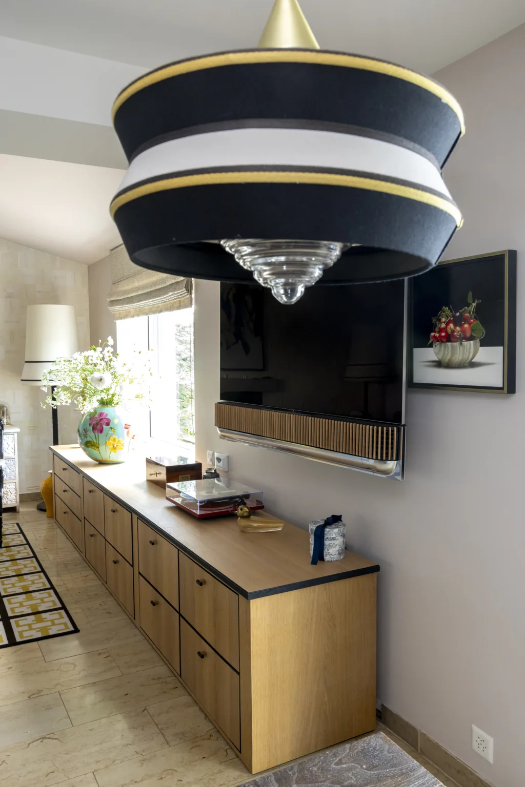 Meuble de salon en bois sur mesure