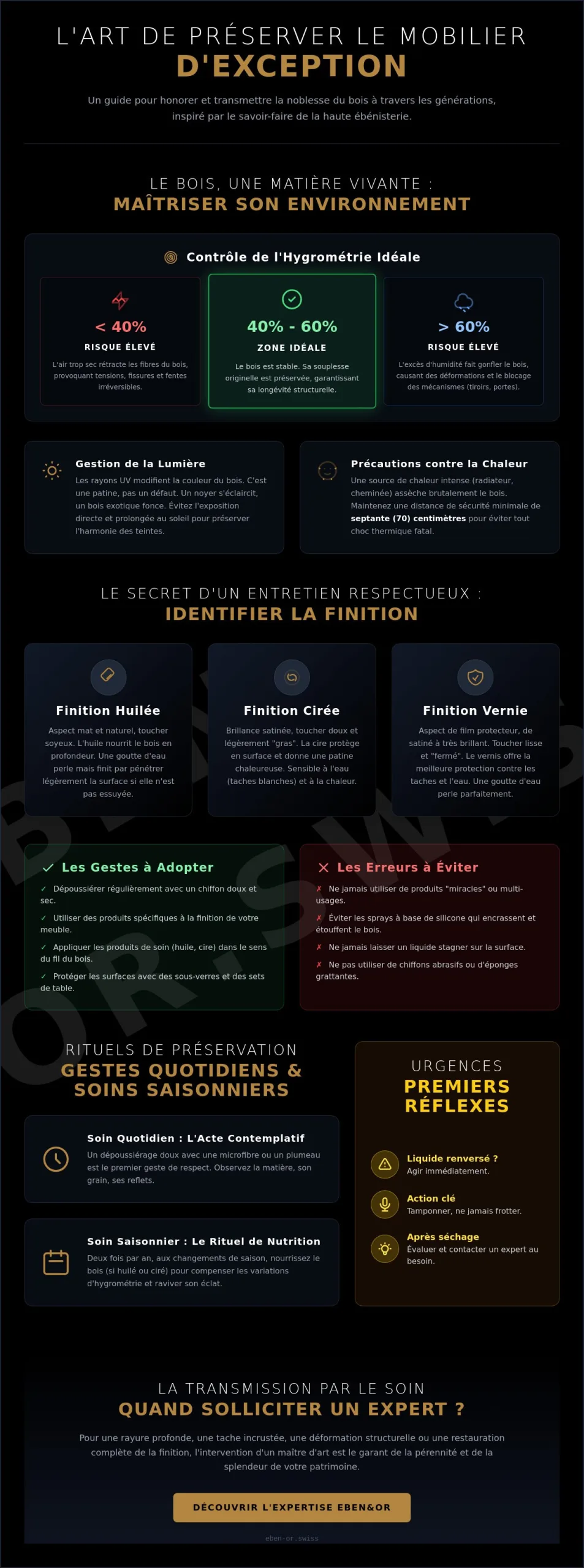 L' A R T D E L' E N T R E T I E N : P R É S E R V E R V O T R E H É R I T A G E M O B I L I E R