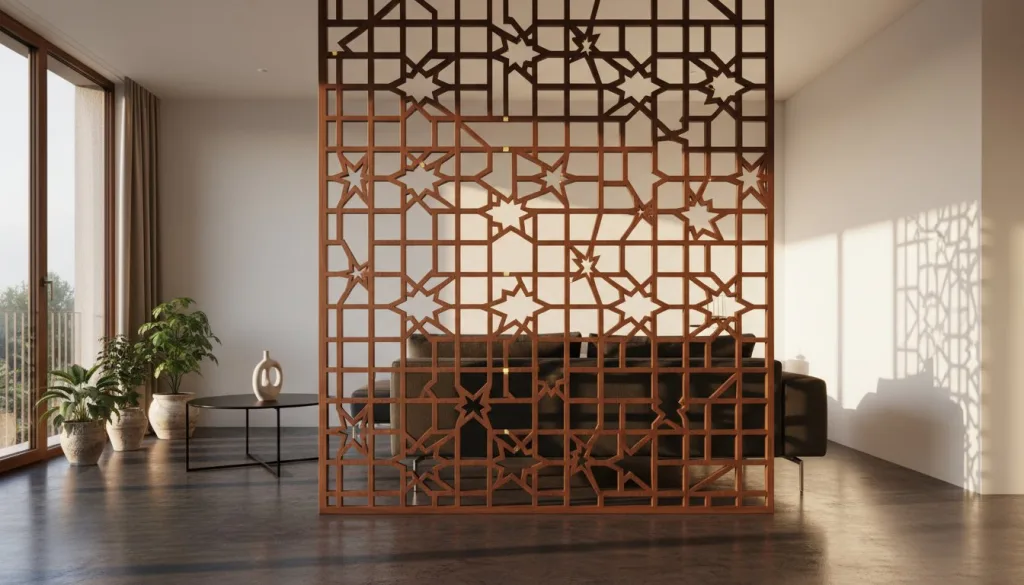 Agencement intérieur bois sur mesure Neuchâtel : l’art du moucharabieh contemporain