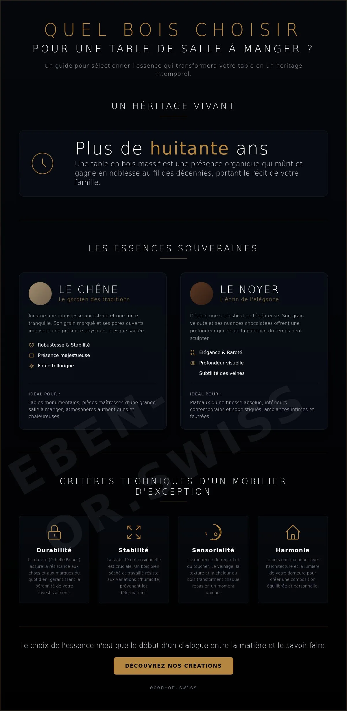 Quel bois choisir pour une table de salle à manger : l’art de l’essence éternelle en 2026